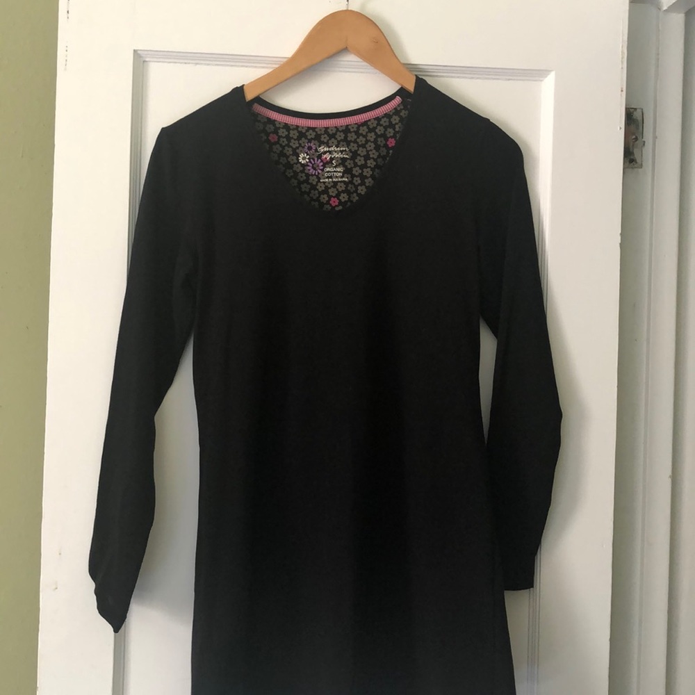 Gudrun Sjoden Black Tunic Organic Cotton